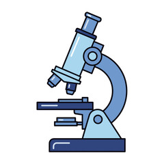 Microscopic observation device illustration for scientific investigation and research