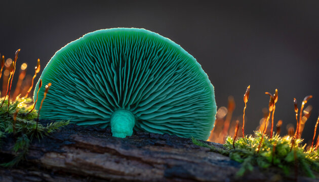 mushroom in the grass - Powered by Adobe