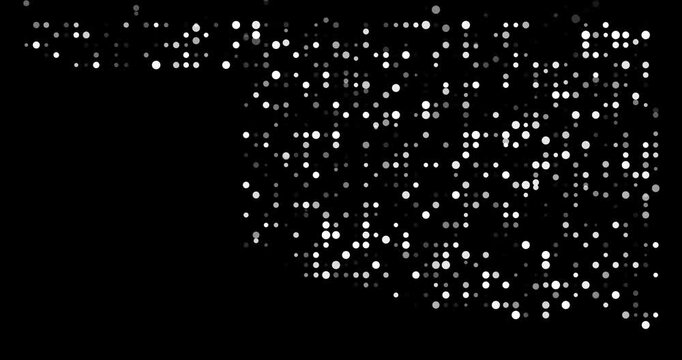 Flowing Circles Depicting the Oklahoma Geographic Map Video