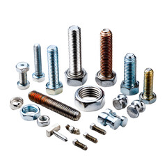 Professional Metal Fasteners Collection with Bolts and Nuts for Industrial Use