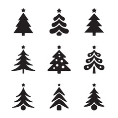 Minimal Christmas Tree Icons