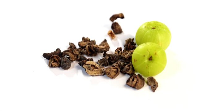 aamla also known as Amla, Avla or Aavla supari or mouth freshener, selective focus