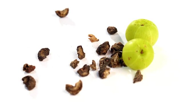 aamla also known as Amla, Avla or Aavla supari or mouth freshener, selective focus