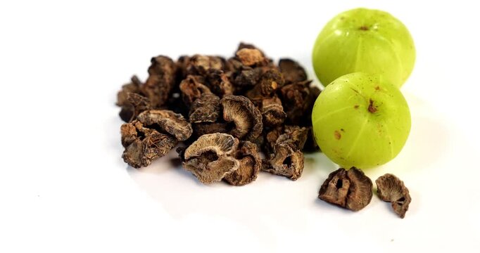 aamla also known as Amla, Avla or Aavla supari or mouth freshener, selective focus