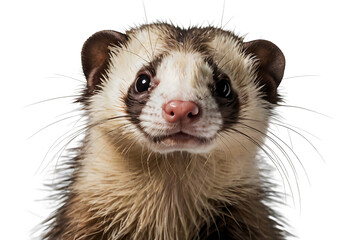 Ferret Isolated White Background,Transparent PNG