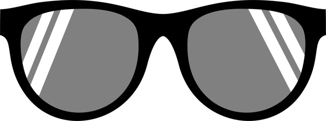 Illustration of eyeglass icon 