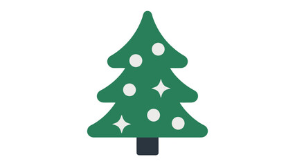 Christmas Tree Illustration: A whimsical illustration of a decorated Christmas tree with ornaments, evoking the joy and festive spirit of the holiday season.