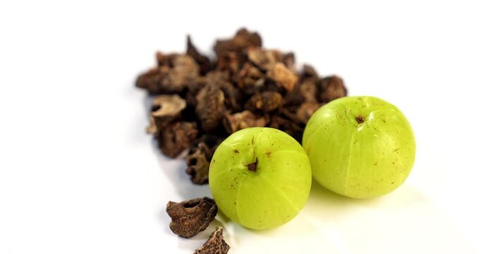 aamla also known as Amla, Avla or Aavla supari or mouth freshener, selective focus