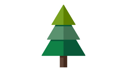 Evergreen Icon: A simple yet elegant illustration of a classic evergreen tree, symbolizing nature's resilience and the spirit of the great outdoors.