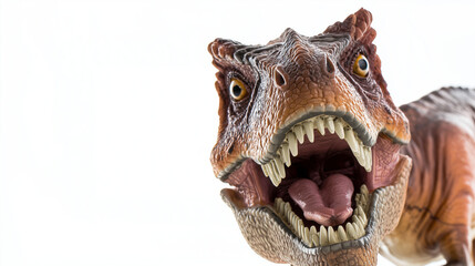 trex. Detailed T-Rex figurine in extreme close-up, showcasing intricate craftsmanship. wildlife magazines, conservation campaigns, designed for wildlife conservation campaigns.

