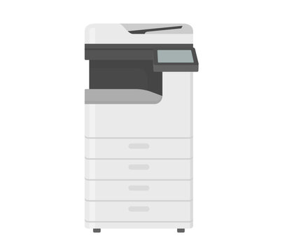コピー機,フラットイラスト