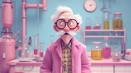 A stylized educational animation still about chemistry basics