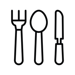 Fork knife spoon icon