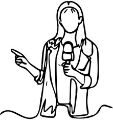 Dramatic cinematic shot of a determined woman with braided hair hiking on a mountain trail at sunset