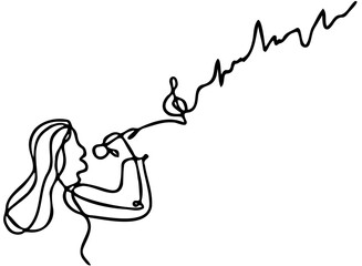 Dramatic cinematic shot of a determined woman with braided hair hiking on a mountain trail at sunset