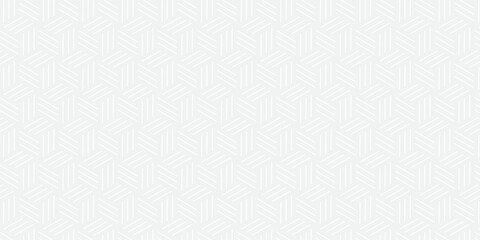 Futuristic minimal honeycomb mosaic gray background. Modern hexagon seamless vector pattern. Seamless pattern with hexagon fabric geometric pattern. Abstract ornament diamond tile design.	