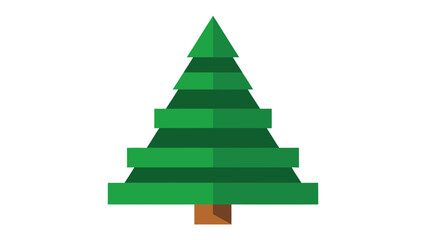 Evergreen Silhouette: A simple yet elegant illustration of a classic evergreen tree, symbolizing nature's resilience and the spirit of the season.