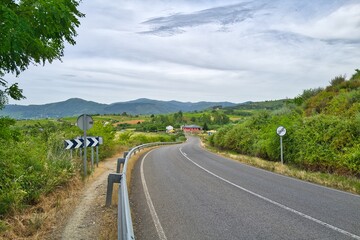 길거리, 간선도로, sky, 아스팔트, 경관, 여행, 네이처