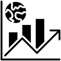 Gdp icon for gross domestic product (GDP), business, website, application, printing, document, poster design, etc