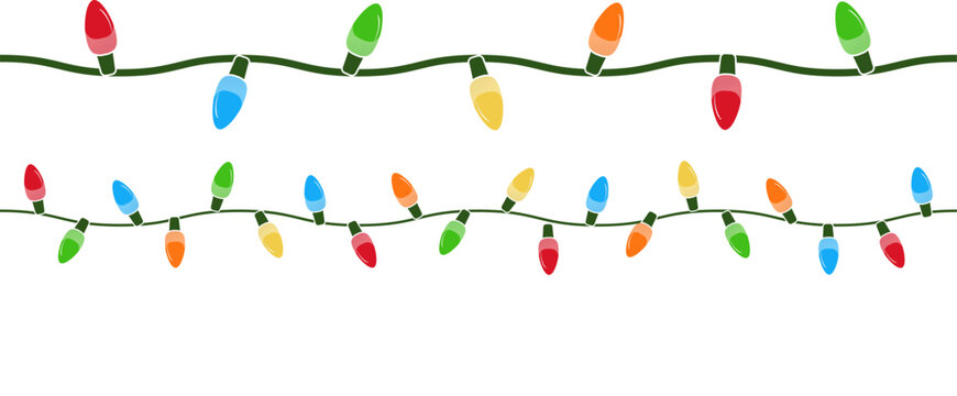Colorful Glowing strip blub light for New Year and Christmas part
