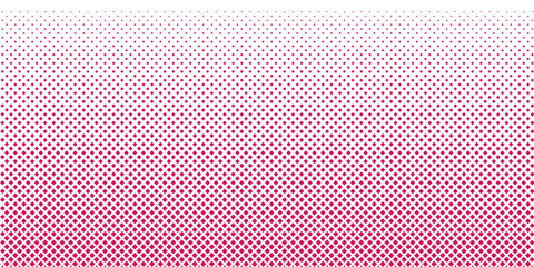 simple red color small square halftone pattern red diamond fade abstract geometric composition