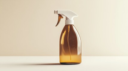 A round plastic spray bottle (500ml) is shown.  It's empty and ready to hold cleaning liquids.
