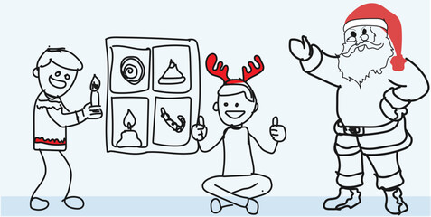 child held a glowing candle, its flame dancing like a whisper of winter magic