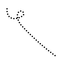 Simple bee trail line 