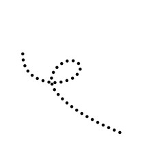 Simple bee trail line 