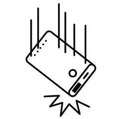 モバイルバッテリーを落とした！発火の危険　携帯充電器