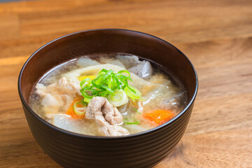 具だくさんの豚汁