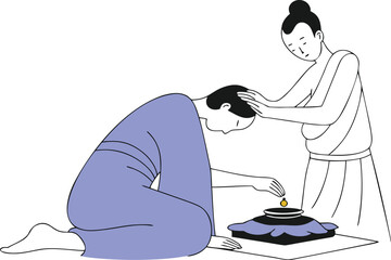 Abstract geometric shape isolated on transparent background