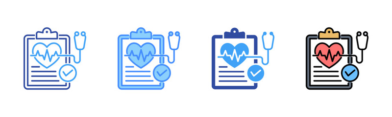 Medical Check Up Icon, Multi Styles Icon Set