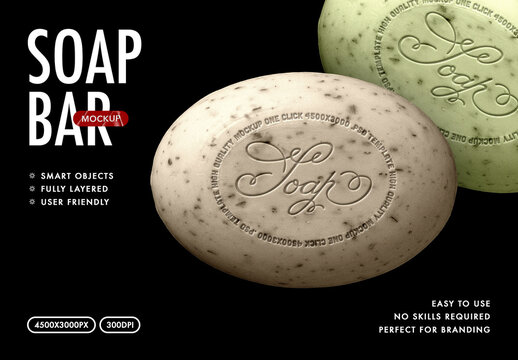 Organic Soap Bar Mockup
