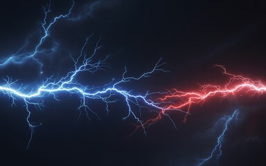 Lightning bolts clash in an ultramodern supernatural