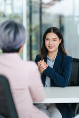 Human resourse interview job applicants, new job concept