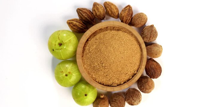 Ayurvedic Triphala churan or trifala powder is an ancient medicine for bowel movement, indigestion