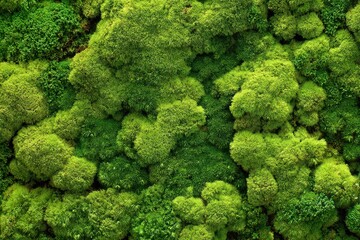 Vibrant green moss texture creating a natural backdrop ideal for various creative projects showcasing earthy aesthetics and organic beauty