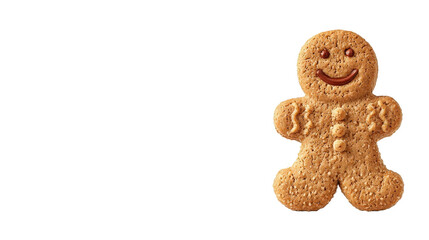 Gingerbread Man Delights: A cheerful gingerbread man, with a smiling face. Baked to perfection, this culinary delight stands as a symbol of festive cheer and sweet indulgence. 