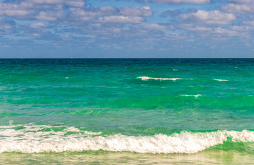 Sunset sea and seascape. Sea horizon view. Cloudy sky and seascape at summer vacation. Skyscape sea horizon. Calm horizon with sea nature. Romantic summer vacation at seascape. Horizon at sunrise
