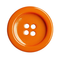 orange button isolated on white background