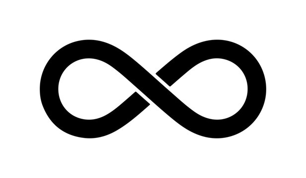 Endless possibilities graphic design element for limitless concepts symbol