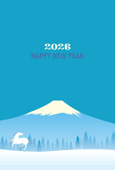年賀状　2026年　午年
