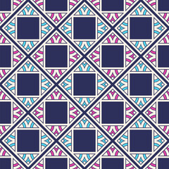 Luxury vector seamless pattern. Geometric tiles color background. Ornament, Traditional, Ethnic, Arabic, Turkish, Indian motifs. Morocan, azulejos, portuguese pattern tiles.