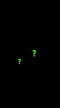 Three neon green question marks animation on  black background. 4k Video concept 