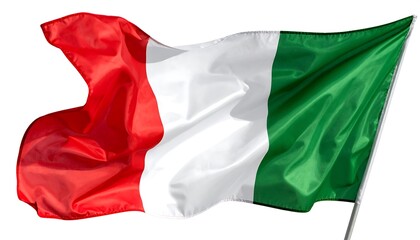 Waving Italian Flag - A Symbol of National Pride and Identity.