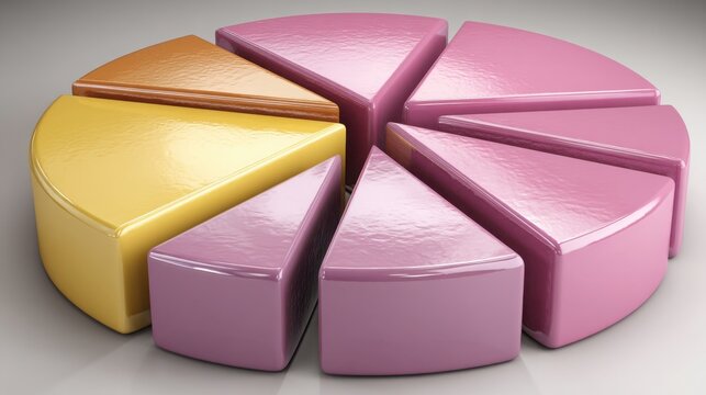 Colorful pie chart representing energy source diversification with various segments and data visualization elements