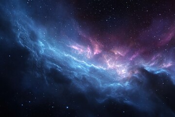 Fototapeta premium Exploring the breathtaking beauty of a cosmic supernova nebula against the backdrop of an expansive starry universe