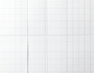 A seamless, folded white graph paper background with faint grid lines and visible crease marks.