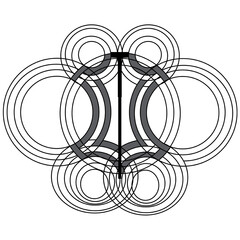 vector illustration of a tattoo
